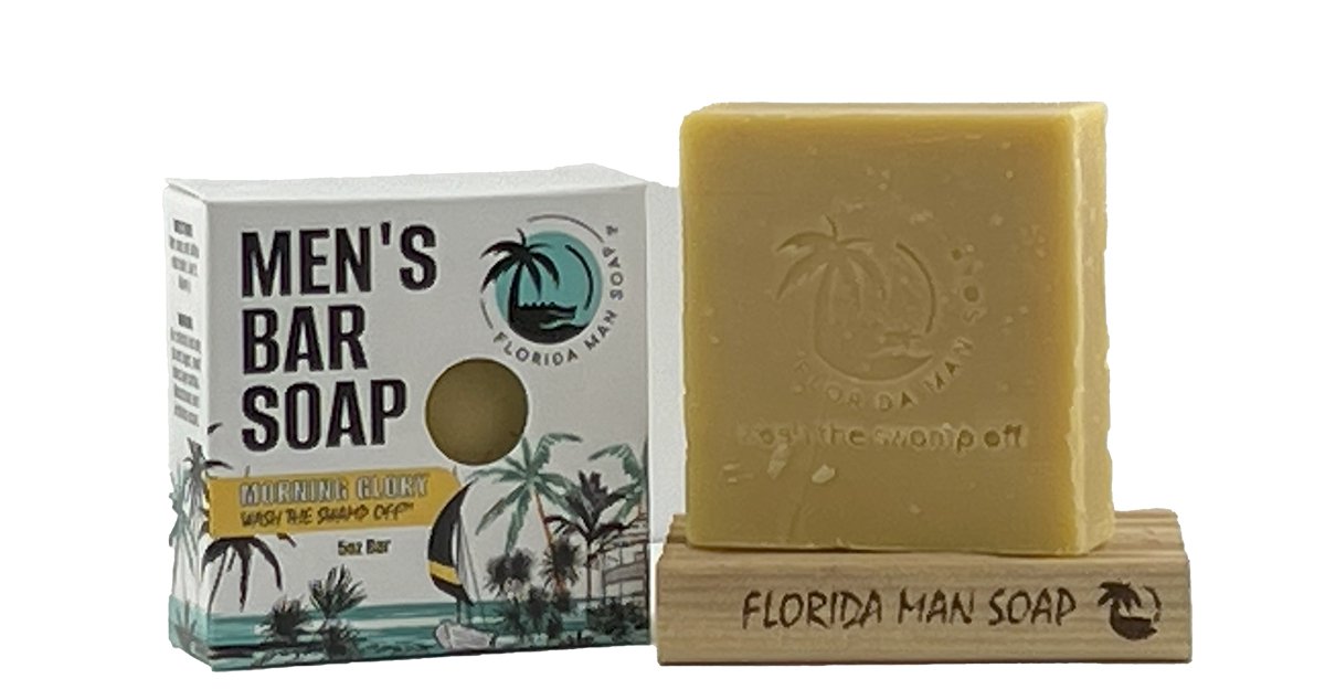 Bar Soap - Morning Glory - Florida Man SoapBar Soap - Morning GlorySoap BarFlorida Man SoapFlorida Man Soap