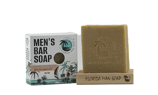 Soap Bar - Tropical Teakwood - Florida Man SoapSoap Bar - Tropical TeakwoodSoap BarFlorida Man SoapFlorida Man Soap