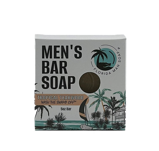 Soap Bar - Tropical Teakwood - Florida Man SoapSoap Bar - Tropical TeakwoodSoap BarFlorida Man SoapFlorida Man Soap